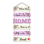 Artvibes When There Is Love In The Home Decorative Wall Art MDF Wooden Wall Hanger for Home | Decor Hanging Ornaments | Modern Decor Items | Wall Poster | Artworks Hangings | Unique Gift (WH_6606N)