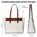 Lavie Signature Women's Maryland Monogram Tote Laptop Bag | Tote Laptop Bag for Work | Ladies Purse | Stylish Shoulder Bag | Gift for Women
