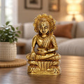 ARTVARKO Brass Buddha Idol Tibet Buddha Brass Statue-Buddhist Buddhism Decorative Figurines 3.5 Inch