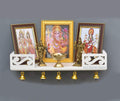 WOOD KARTINDIA Woodkartindia MDF Home Temple (45.7 x 15.2 x 8 cm) (White)