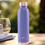 The Better Home Copper Water Bottle | Copper Water Bottle 950 ml| With Anti Oxidant Properities | Provides Health Benefits | Pure Tamba | Purple