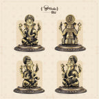 Shilpkala 2.2 Inch Brass Ganesh God Idol with Cobra Belt for Home & Office, Pooja, Table Decor, Worship & Gift