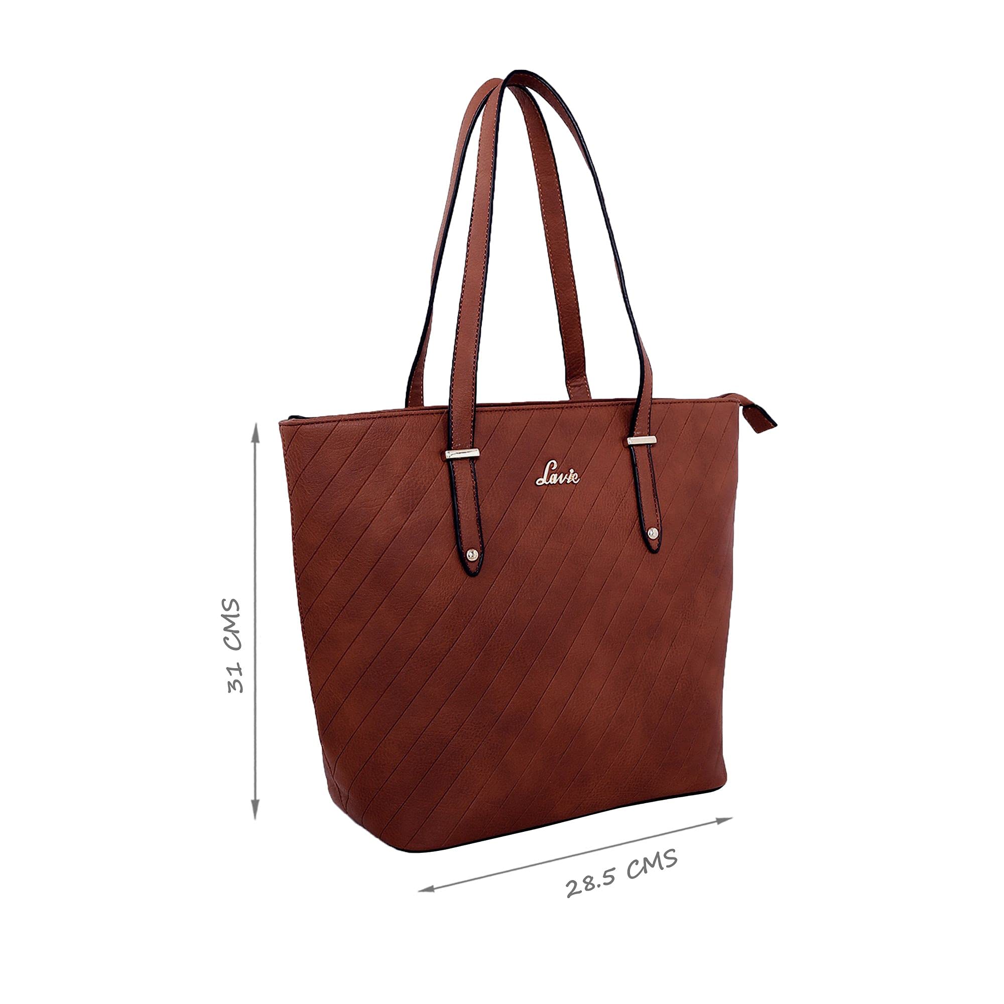 Lavie Yalta Women's Tote Handbag (Brown, Tan)
