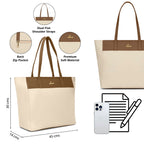 Lavie Women's Eliana Colourblock Tote Bag for Women | Tote Handbag for Work | Ladies purse | Stylish Shoulder Bag | Gift for Women