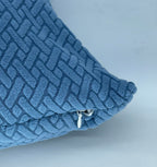 House of Quirk Polar Fleece Fabric Cushion Cover with Zipper Pack of 2 (Sky Blue, 45 x 45 cm)