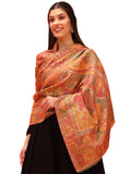 Pashmoda Women Zarveen Zari Kaani Fine Wool Shawl (Size: 40x80in, 101x203cm) ZSS07