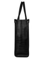LEGAL BRIBE Women Crock Style Classic Tote Bag (Black)
