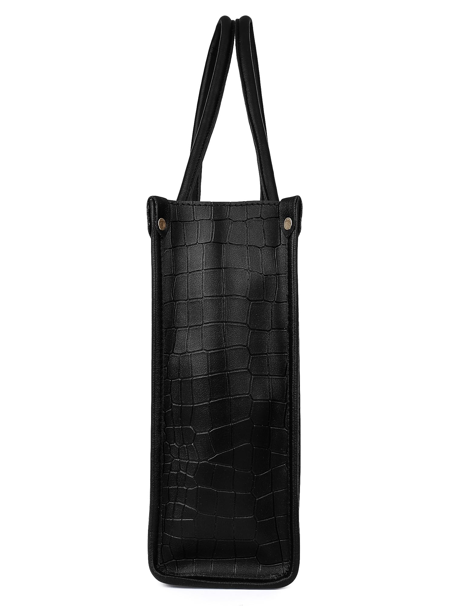 LEGAL BRIBE Women Crock Style Classic Tote Bag (Black)