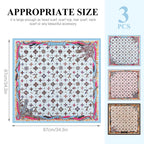 PALAY® 3PCS 35x35 In Satin Headscarf for Women Silk Head Scarf Bag Decor