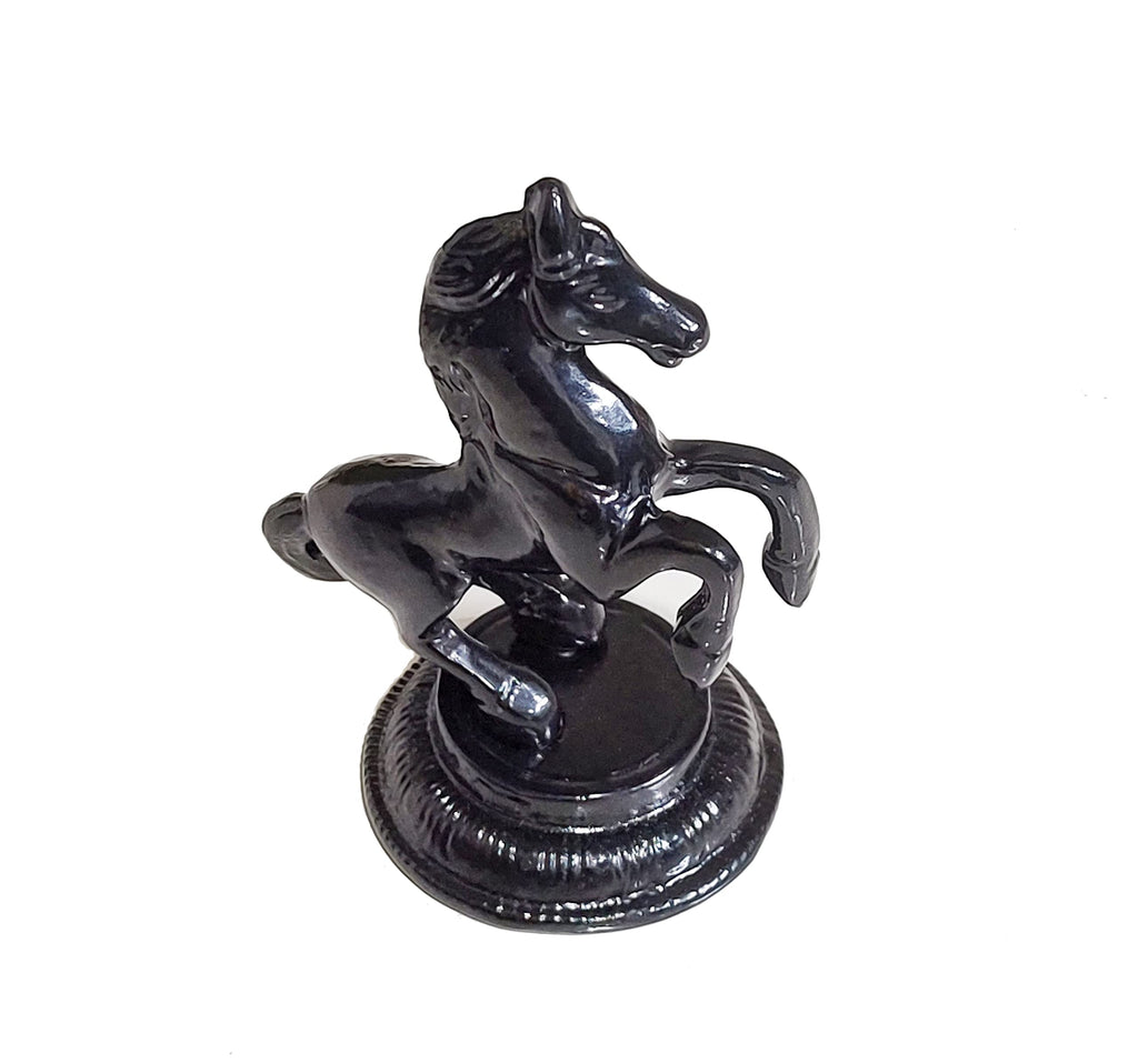 KridayKraft Jumping Horse Metal Statue for Wealth Table Top Figurine for Living Room Bedroom Home Office Animal Decorative Showpiece Feng Shui Vanstu Sculpture for Gift Purpose. (Black)