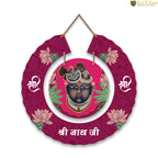 Artvibes Shrinath Ji Pichwai Art Round Shape MDF Wooden Wall Decor Items | Religious Decor Items | Wall Sculpture | Signs & Plaques| Stylish Modern Decor Item | Gift Items(WH_9807N) | Art Prints