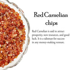 Shubhanjali Natural Red Carnelian Crystal Chips Stone 250 GM | Gemstone Chips for Jewellery Making, Crystal Tree, Resin Art, DIY Crafts, Meditation, Reiki, Feng Shui, Vastu & Home Décor