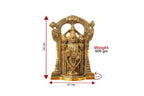 KridayKraft Tirupati Balaji Idol, Decorative Aluminium Gold Finish Lord Venkateswara Statue for Office, Home Temple, 24 x 17 cm