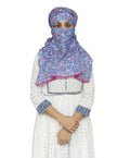 Switchon Export quality Cotton Innovative scarf with closer Hook and Loop Tape- Multi (Blue_Multi)