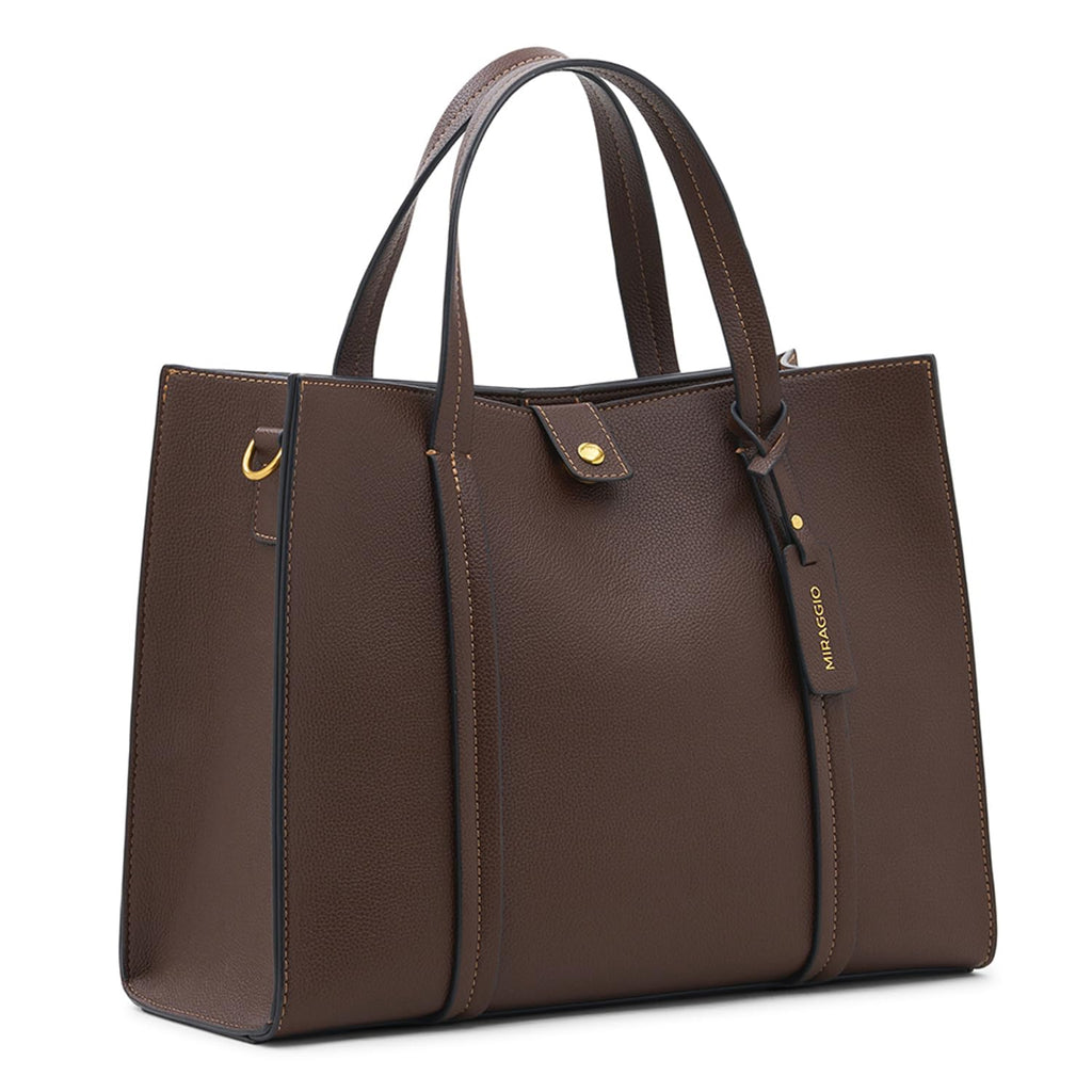 Miraggio Grace Solid Tote Bag For Women With Adjustable & Detachable Sling | Tote Bag For Women Stylish