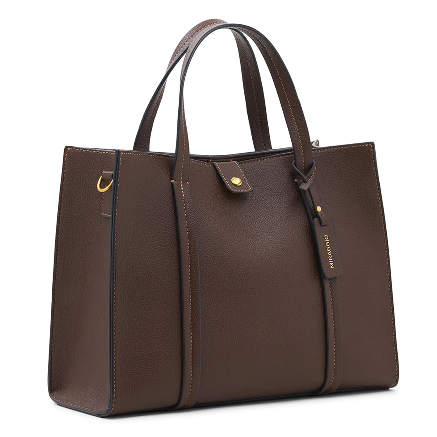 Miraggio Grace Solid Tote Bag For Women With Adjustable & Detachable Sling | Tote Bag For Women Stylish