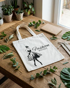 MADHAV ENTERPRISES Women’s Tote Bag – Reusable Cotton Shopping Bag, Stylish Printed Shoulder Tote for Shopping, Work, Travel, and Daily Use (Fashion Boutique)