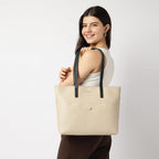Fastrack Power Play Laptop Tote for Women, 14-Inch Laptop Compatible, High Quality Faux Leather, Comfortable Shoulder Strap, Inner Access Pockets, Stylish and Functional Everyday Tote Bag
