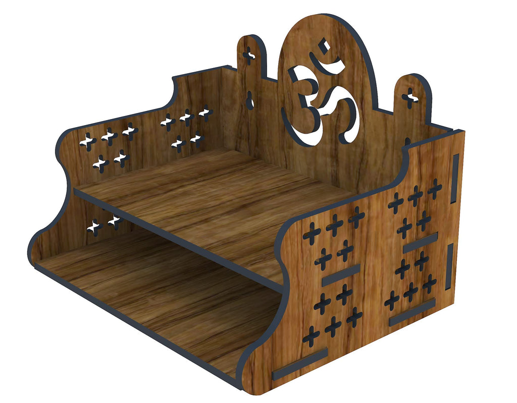 SSI Fully Handmade beautyfull Small Wooden Home and Office Temple/Pooja Mandir Pooja ghar