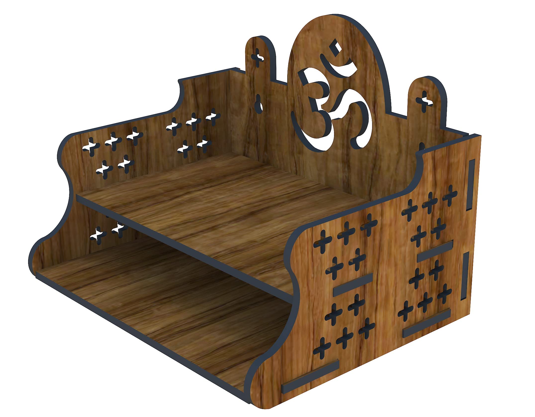 SSI Fully Handmade beautyfull Small Wooden Home and Office Temple/Pooja Mandir Pooja ghar