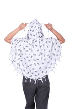 CLOTHNEST Women’s Rayon Scarf Cum Mask – Full Face & Neck UV Sun Protection for Drivers and Outdoor Use (BLACK BUTTERFLY)