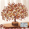 Crystu Certified Red Jasper Stone Tree 300 Beads Crystal Tree Stone Tree Showpiece