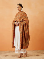 Pashmoda Women Gulnaz Kaani Wool Blend Kashmiri Shawl, Stole, Scarf, Luxury Pashmina Evening Wrap (Size: 101 X 203 CM)