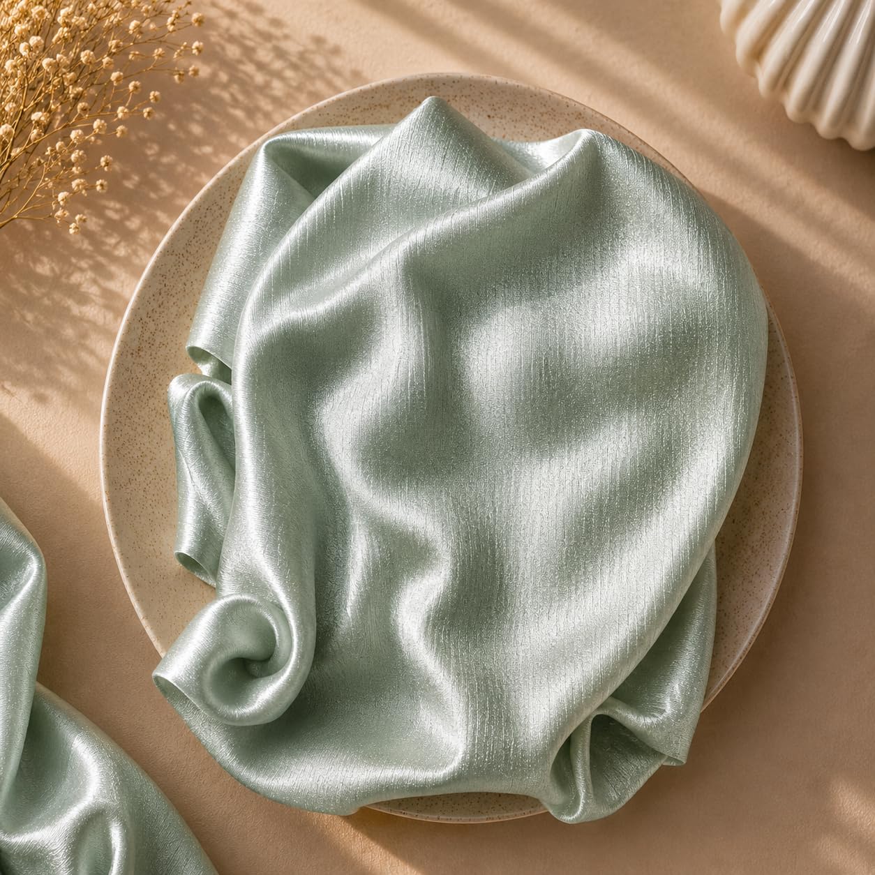 Leaf & FEATHER™ Muna Satin Hijab Scarf for Women | Pack of 3 Hijab Set | 200 x 70 cm | Silky Smooth & Lightweight | Premium Everyday Color Collection (10. Lavender - Mint Sage - Cream White)