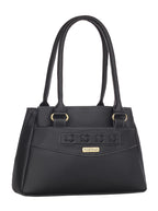 Fostelo Women's Maria Satchel Tote Handbag for Women | Ladies Purse | Stylish Shoulder Bag | Gift For Women | Black
