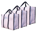 HOMECUTE Eco Friendly Cotton Canvas Shopping Bags, Grocery Bag for Carry Milk Grocery, Fruits, Vegetable with Reinforced Handles & Thick Bottom for Strength (Pack of 3)