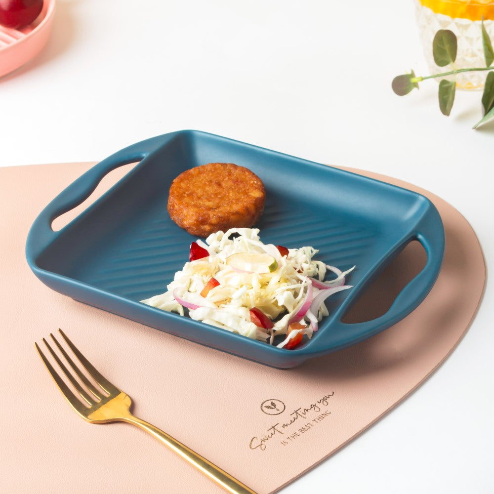 Blue Square Baking Tray Small Nestasia