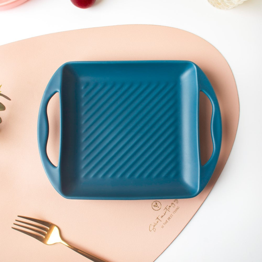 Blue Square Baking Tray Small Nestasia