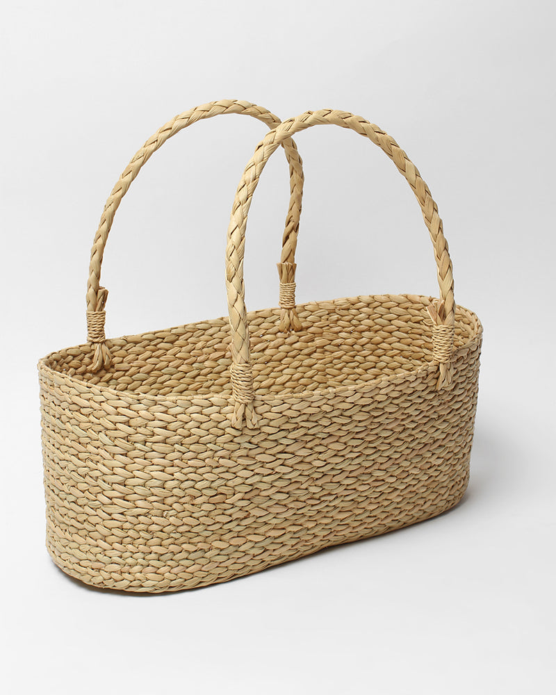 Handwoven Seagrass Gift Hamper Basket for Stylish Home Storage and Decorative Gifting