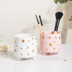 Stars and Moons Pink Ceramic Planter Small Nestasia