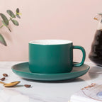 Tranquil Teal Teacup And Saucer