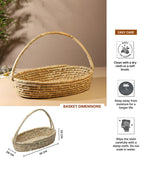 Seagrass Decorative Gift Basket and Hamper, Perfect for Fruits and Vegetables