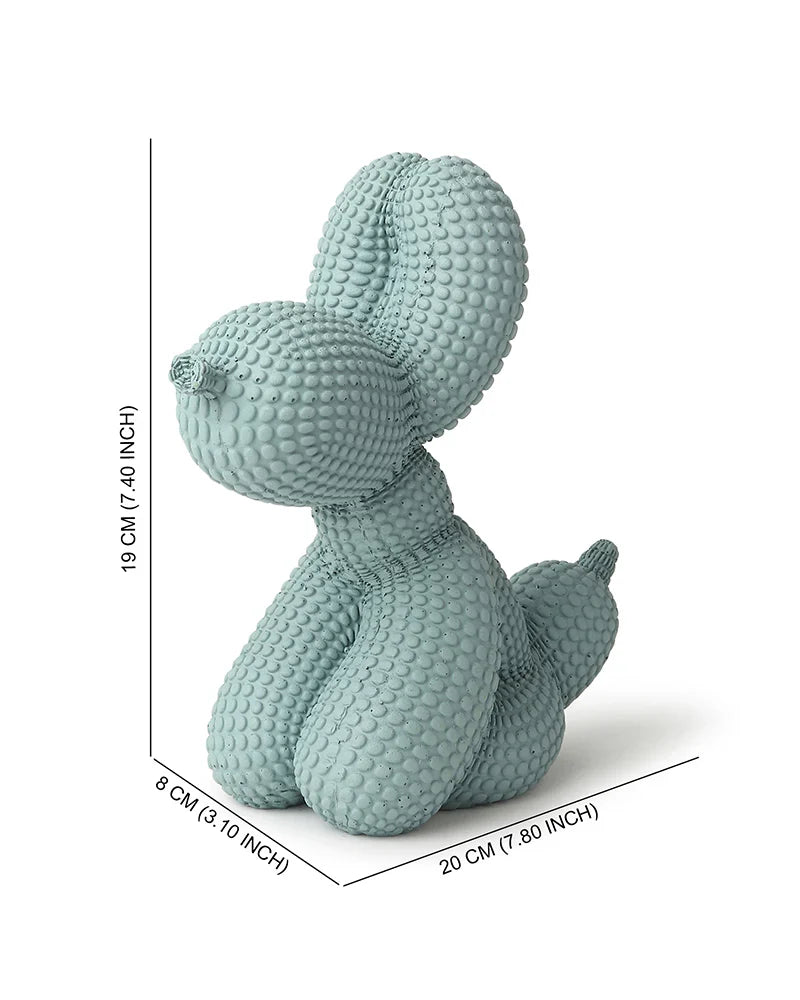 Dog Figurine in Polypropylene for Home Decoration and Gifting