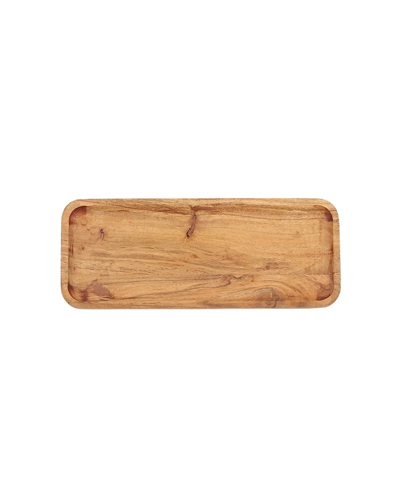 Eco Friendly Natural Wood Platter for Dining and Entertaining