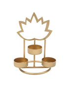 Lotus Shaped Metal Candle Holder Lights for Home Decor