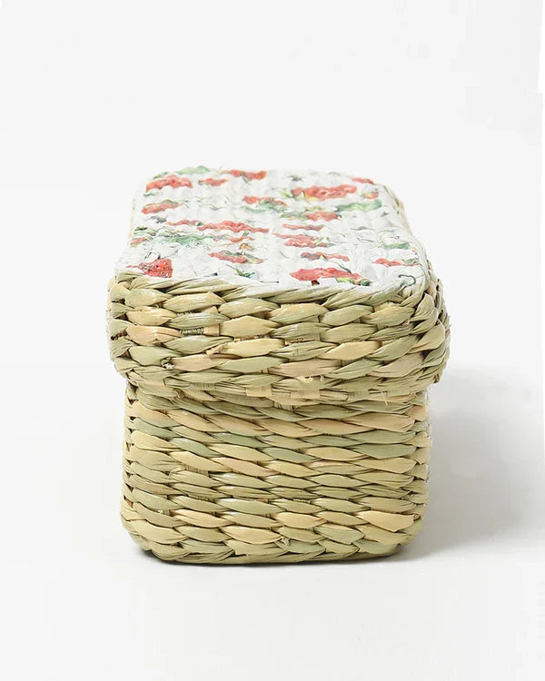 Seagrass Storage Box for Jewelry, Accessories & Small Household Items