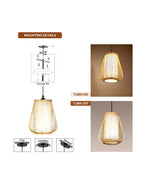 Stylish Bamboo Ceiling Light for Hall and Corridor