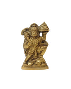 Pure Brass Hanuman Ji Idol for Home Temple and Spiritual Decor