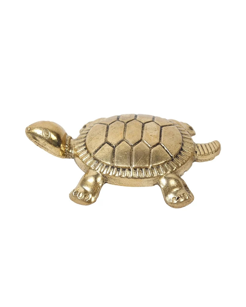 Pure Brass Feng Shui Tortoise for Wealth & Prosperity