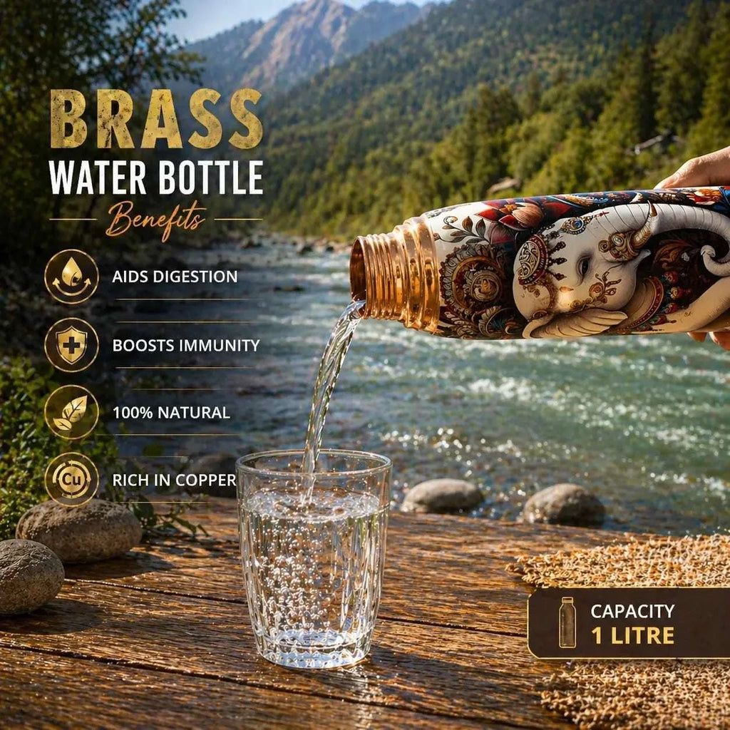 Copper Water Bottle (11.5 Inch) Vedansh Craft