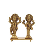 Brass Lakshmi Vishnu Standing Idol for Pooja & Home Décor