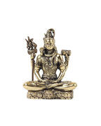 Pure Brass Lord Shiva Idol for Home Temple and Pooja Room