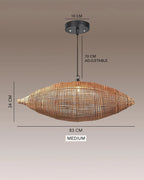Elegant Rattan Hanging Lamp for Hall and Living Area