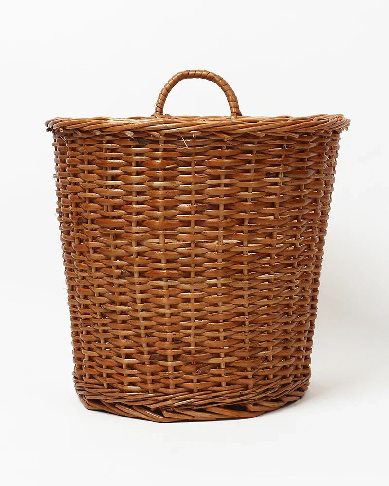 Set of 2 Multipurpose Wicker Basket – Ideal for Plants, Storage, or Use as a Dustbin