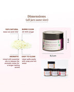 Set of 4 Scented Aroma Candles, 60gm Each with 8–10 Hour Burn for Decorative Fragrance and Gifting