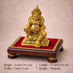 Brass Sitting Kuber Maharaj Idol (4 Inch) Vedansh Craft